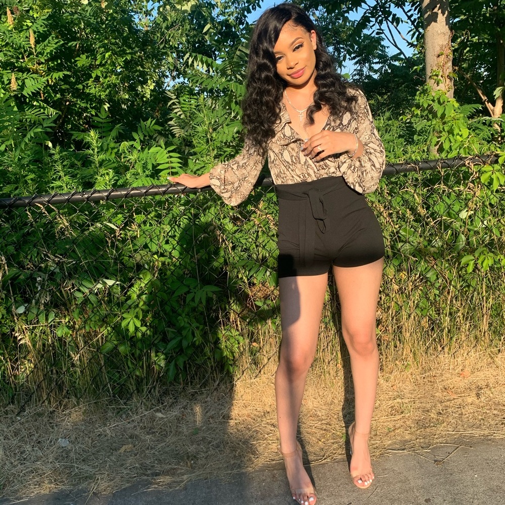 Talk behind her back romper